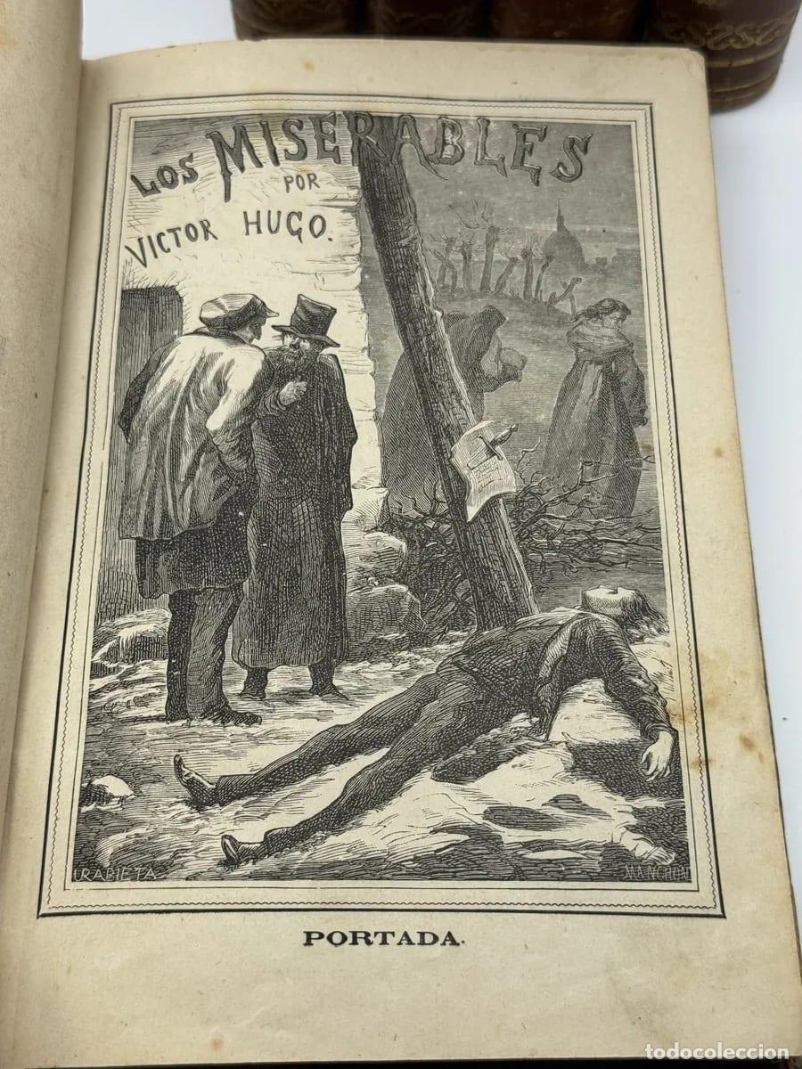 Libros antiguos: Los miserables 5 tomos - V&iacute;ctor Hugo - Foto 7