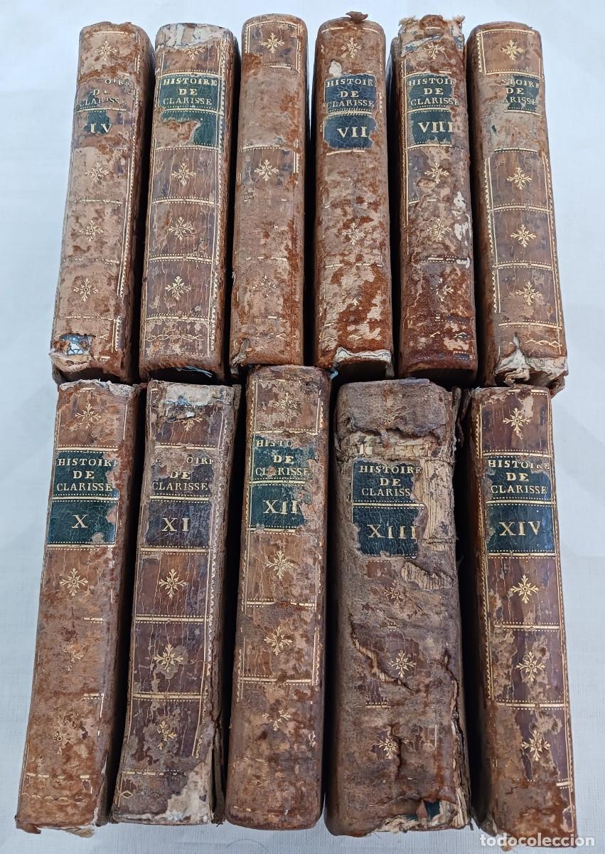 Libros antiguos: A&Ntilde;O 1785-1786: CLARISSE HARLOWE (CLARISSA), DE SAMUEL RICHARDSON - 11 TOMOS, DEL 4 AL 14 Y &Uacute;LTIMO