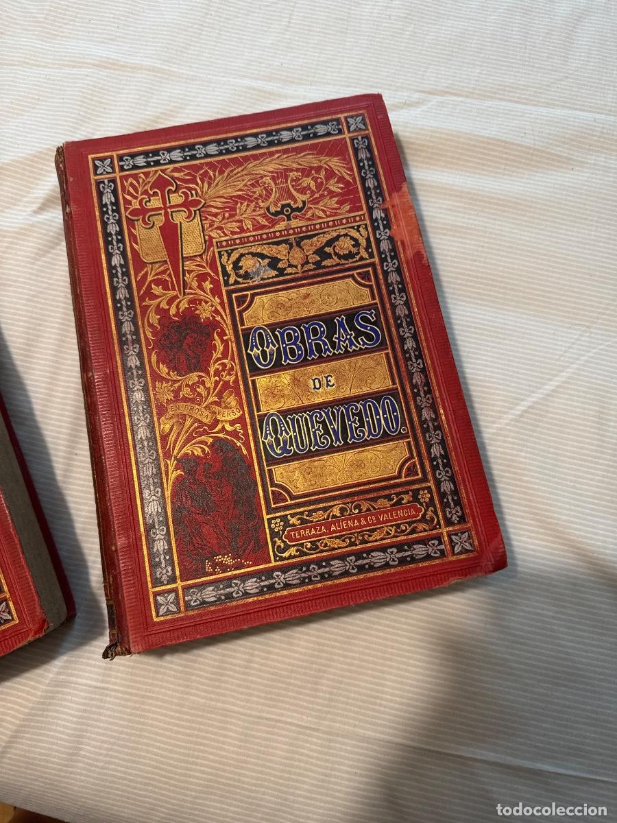 Libros antiguos: Obras de Quevedo . Terraza, Aliena y compa&ntilde;&iacute;a - Foto 2
