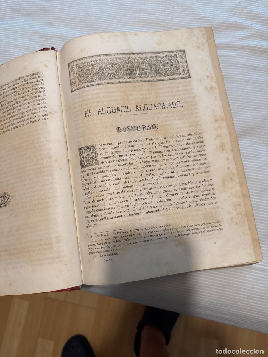 Libros antiguos: Obras de Quevedo . Terraza, Aliena y compa&ntilde;&iacute;a - Foto 7