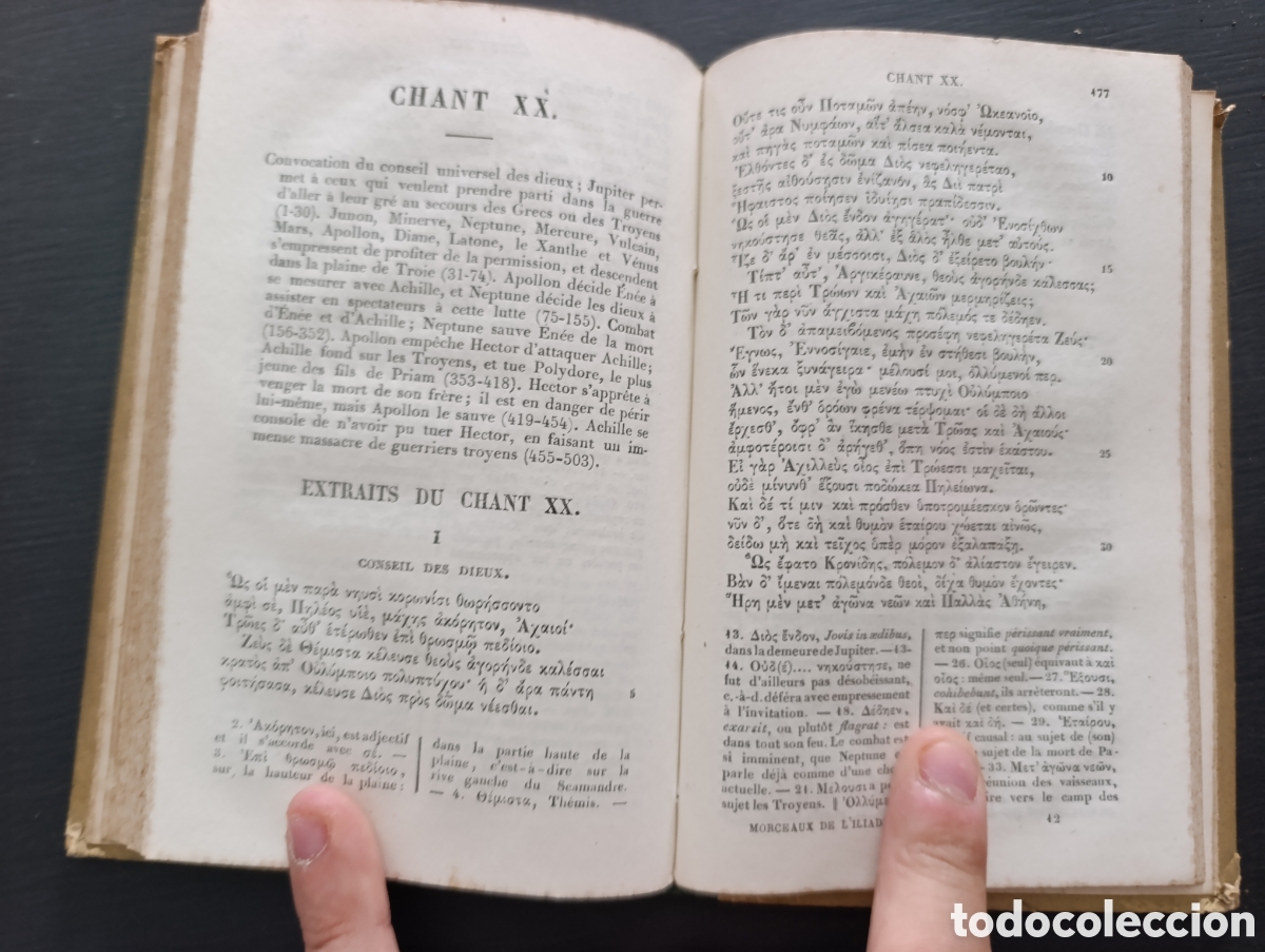 Libros antiguos: HOM&Egrave;RE MORCEAUX CHOISIS DE LILIADE - Foto 6