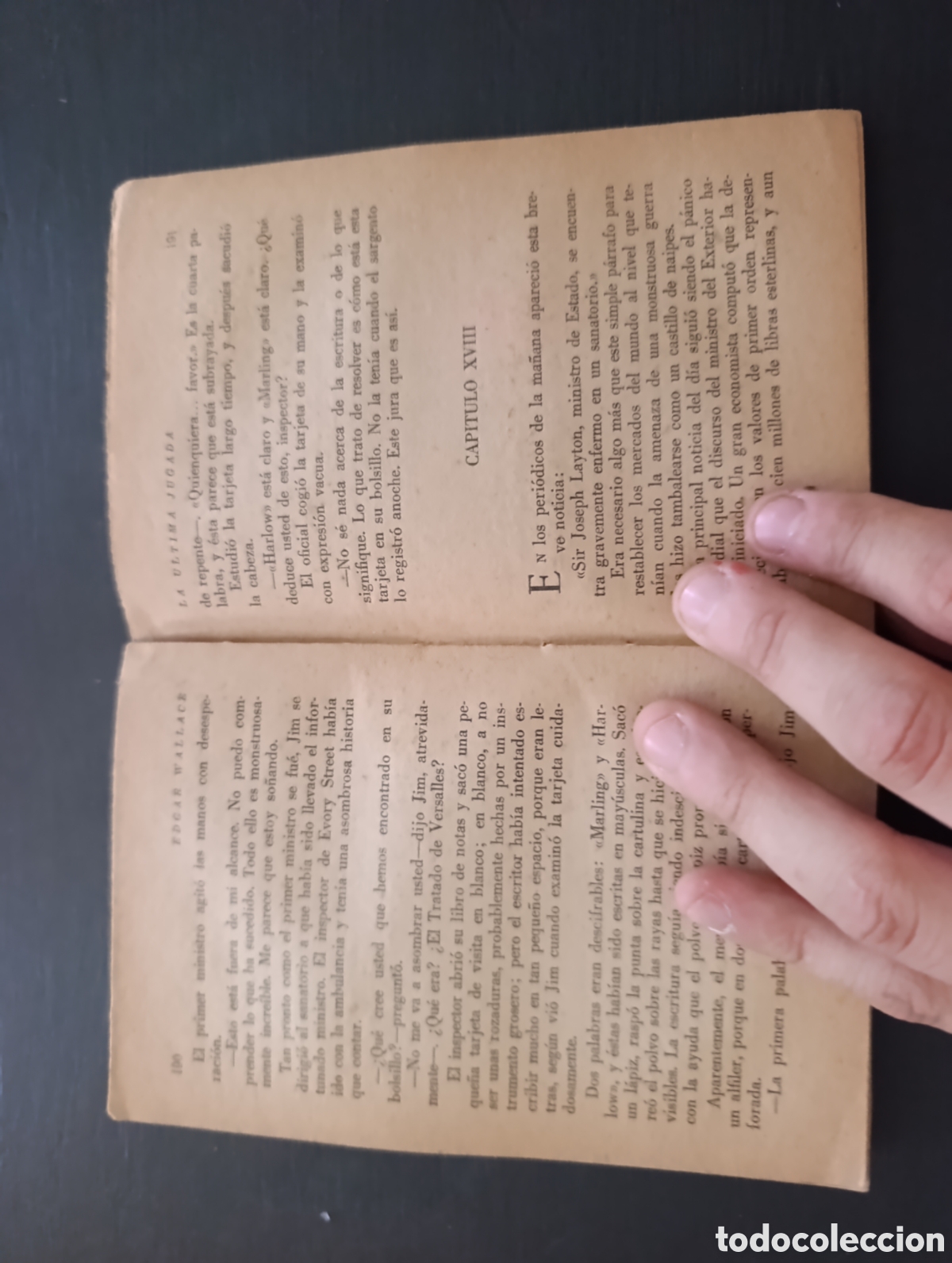 Libros antiguos: EDGAR WALLACE LA ULTIMA JUGADA - Foto 4