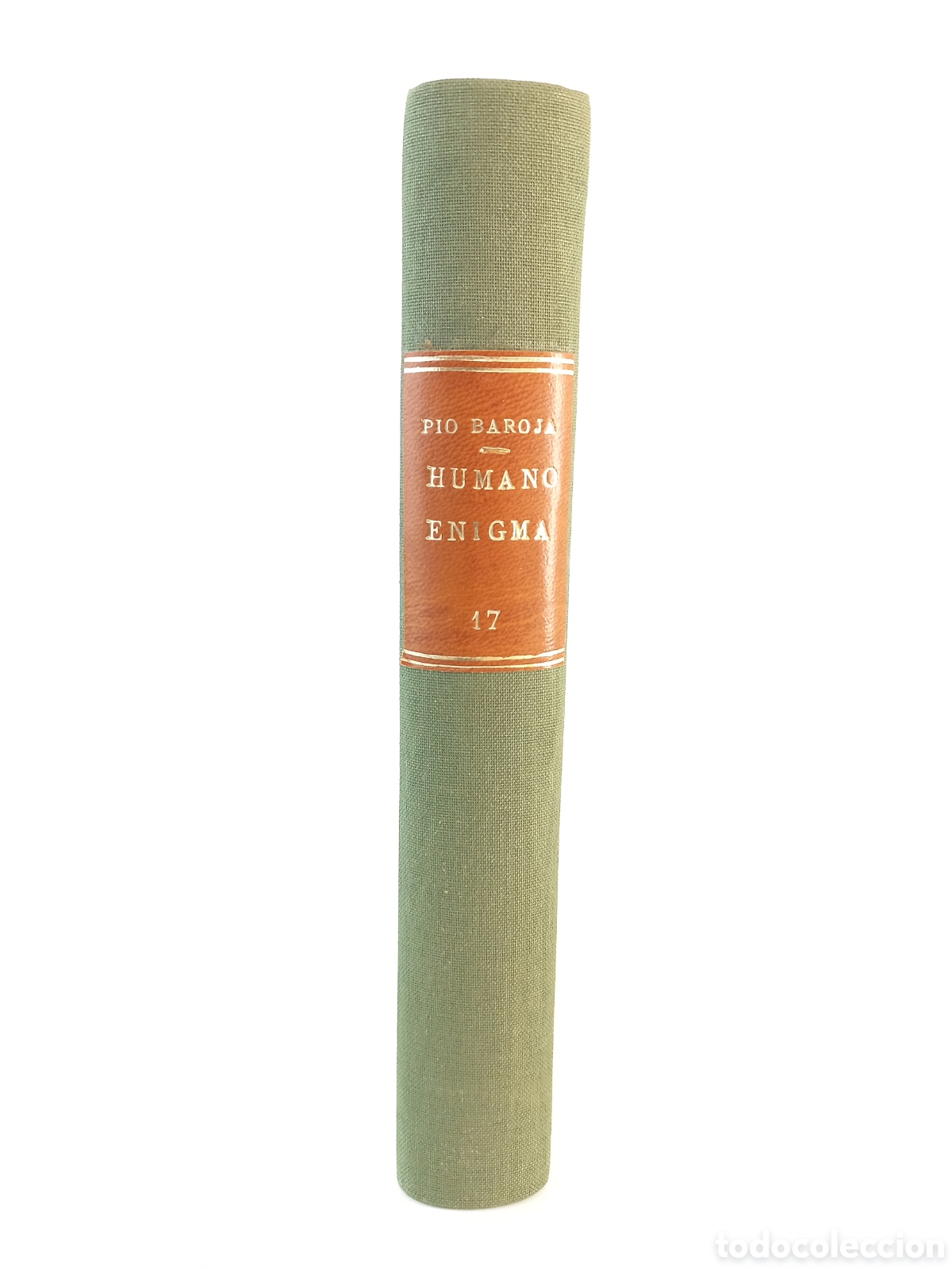 Libros antiguos: Humano Enigma. P&iacute;o Baroja. Espasa Calpe, 1935. Cubierta Original.
