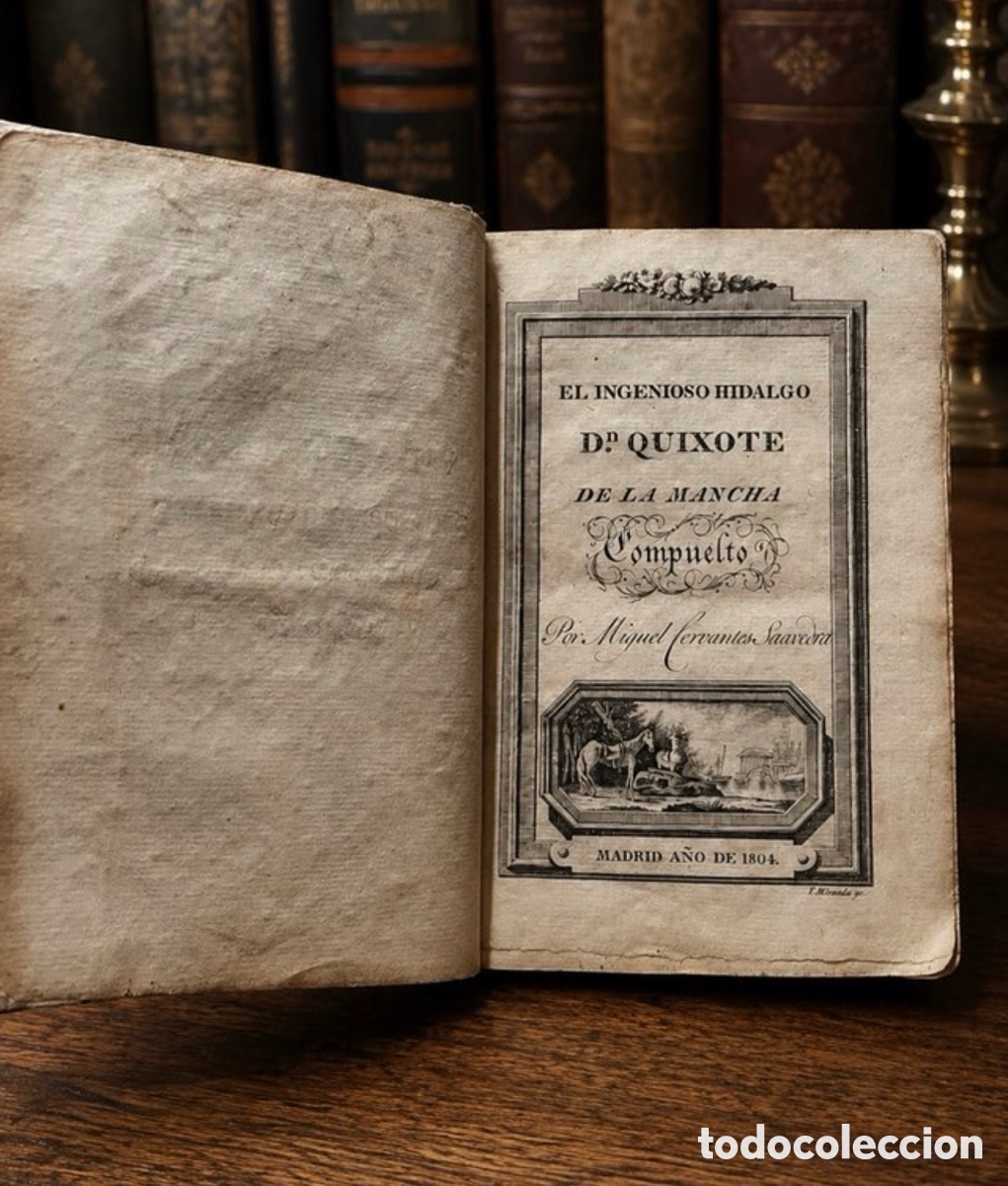 Libros antiguos: Don Quijote de la Mancha 1804 Tomo II Cervantes