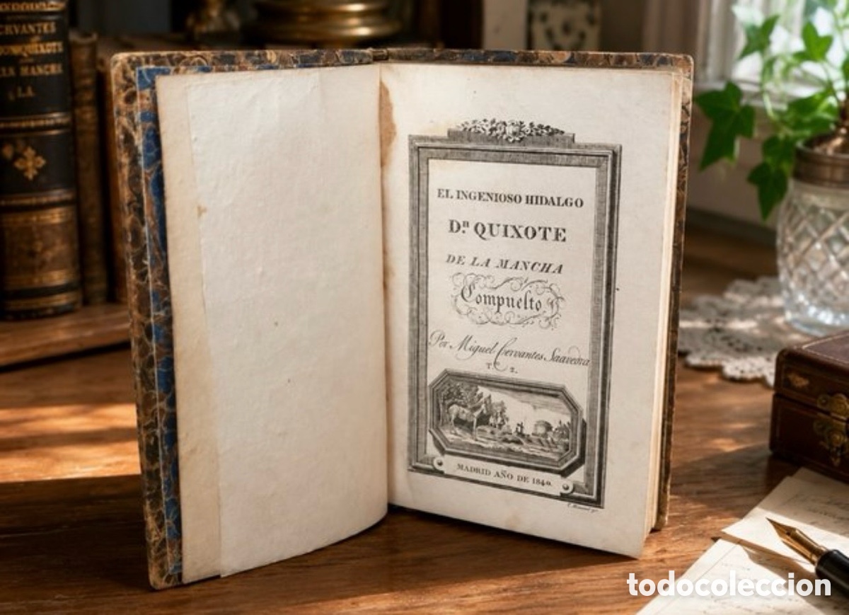 Libros antiguos: Don Quijote 1840 Tomo II Grabados Originales