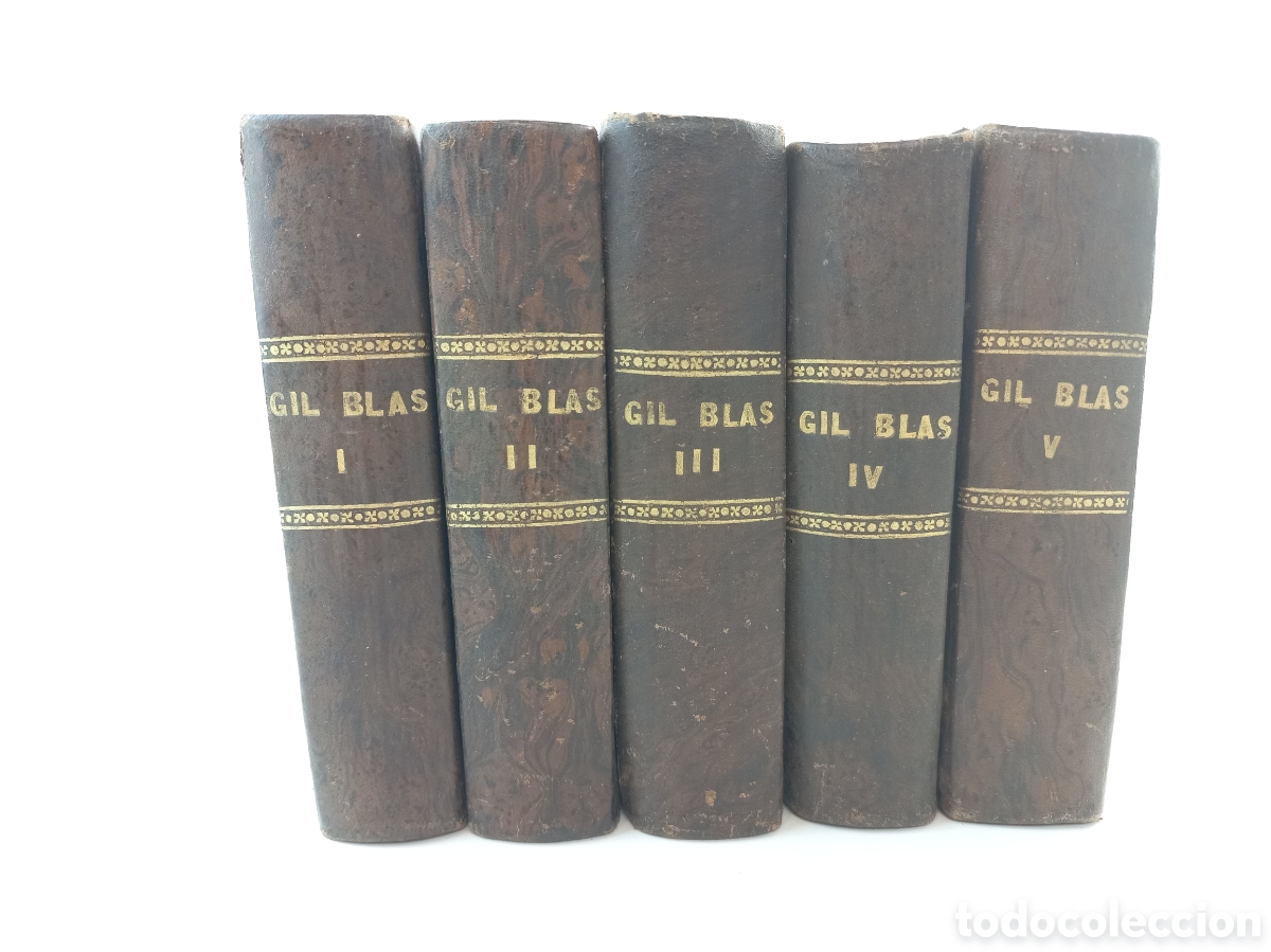 Libros antiguos: Gil Blas de Santillana. Le Sage. Imprenta de Sierra y Mart&iacute;, 1817. Completo.