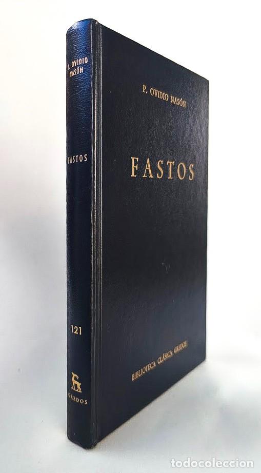 Libros antiguos: Fastos. Publio Ovidio Nas&oacute;n. Biblioteca Cl&aacute;sica Gredos, 121. 1988.