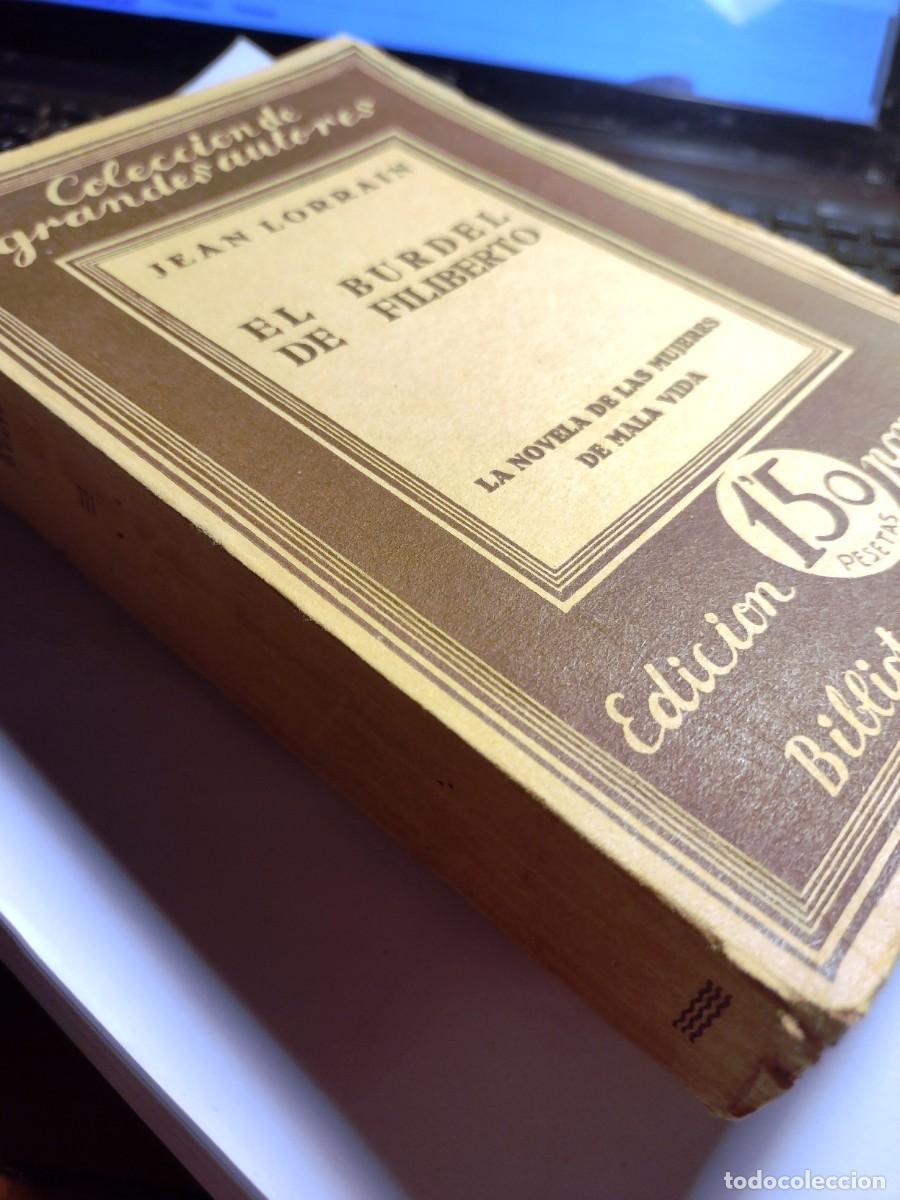 Libros antiguos: El burdel de Filiberto, de Jean Lorrain - Foto 2