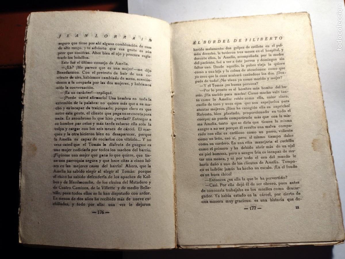 Libros antiguos: El burdel de Filiberto, de Jean Lorrain - Foto 4