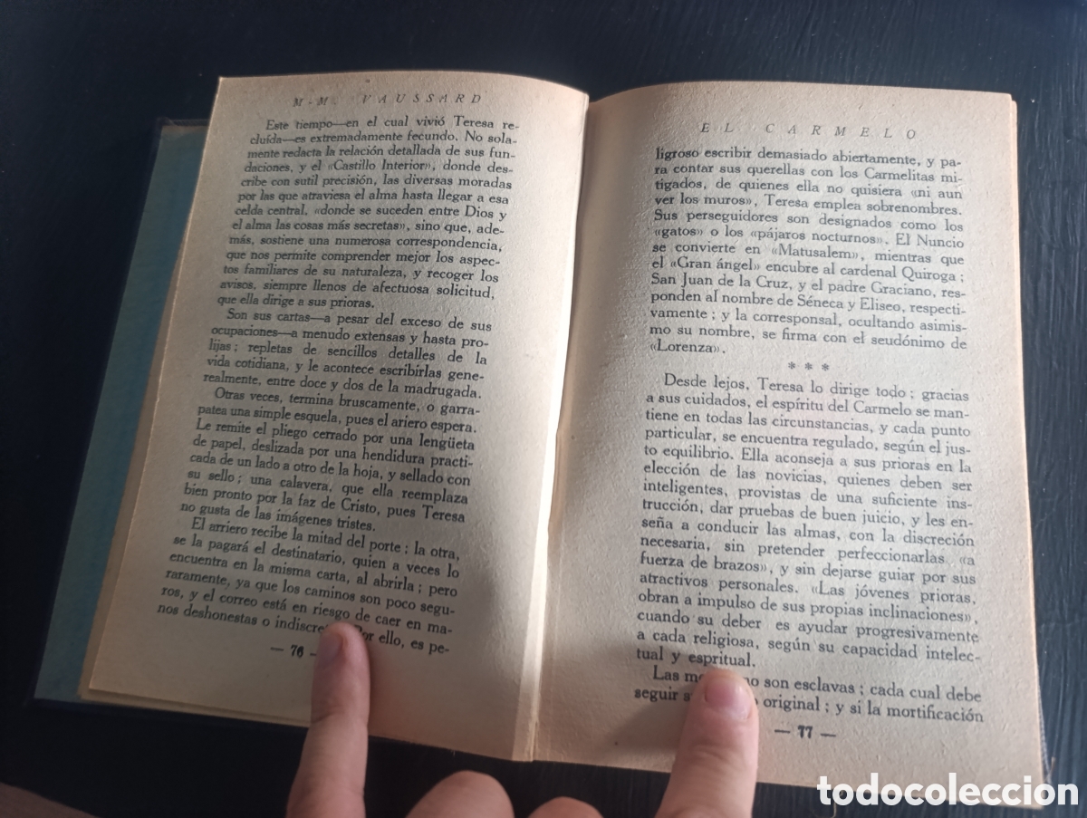 Libros antiguos: M-M. VAUSSARD EL CARMELO. Madrid 1931 - Foto 4