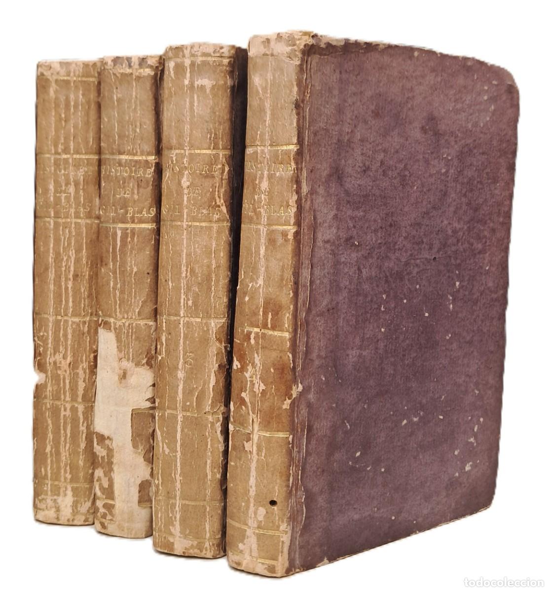 Libros antiguos: LESAGE, Alain R. Histoire de Gil Blas. Paris. Dabo et Remblay. 1819. 4 vol.
