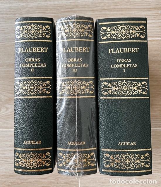 Libros antiguos: FLAUBERT Obras Completas Aguilar. Edici&oacute;n de lujo en tapa dura. RBA 2004. Traducciones cl&aacute;sicas