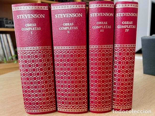 Libros antiguos: Robert Louis Stevenson. Obras Completas. 4 tomos completos. Aguilar-RBA 2005. Edici&oacute;n &iacute;ntegra