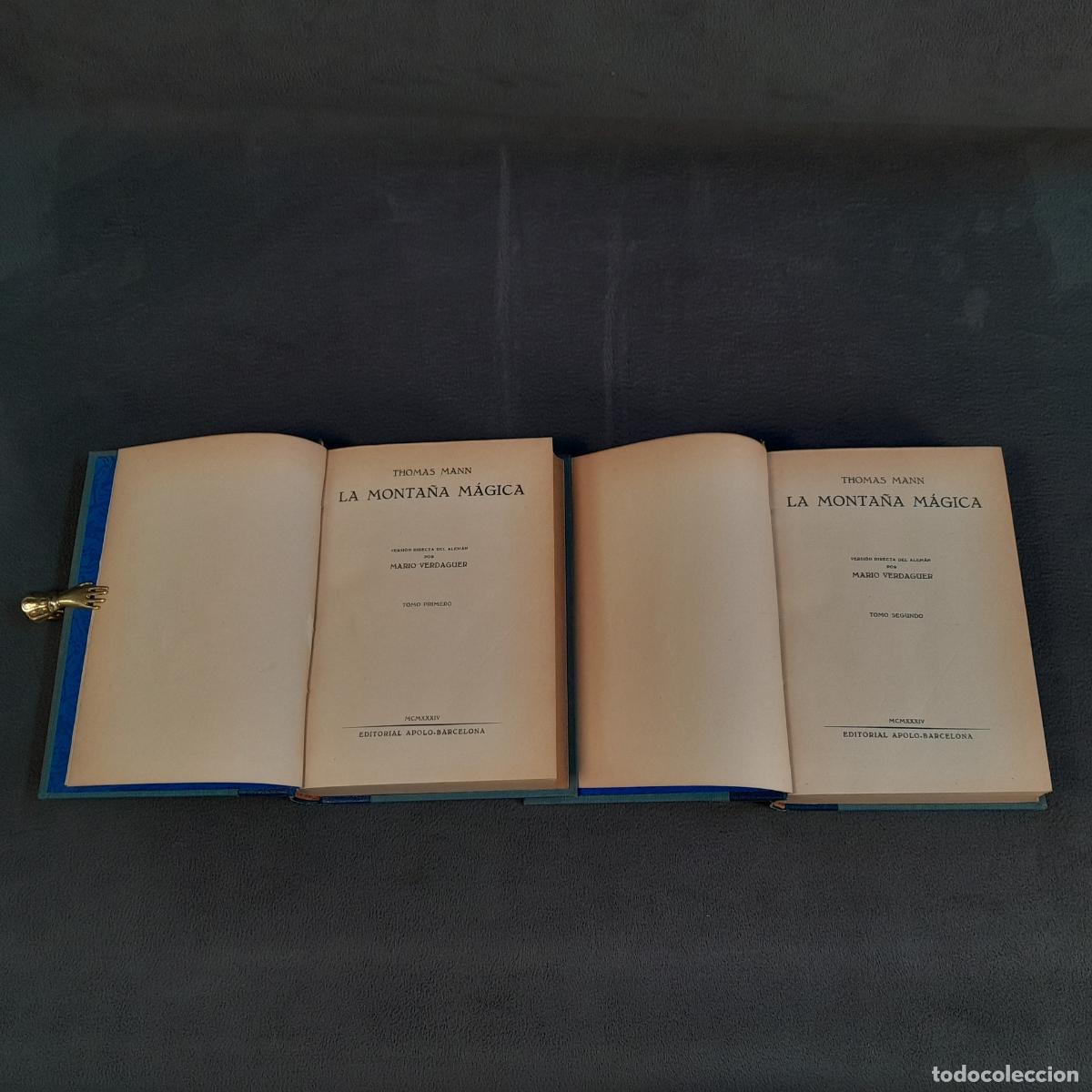 Libros antiguos: L-193.LA MONTA&Ntilde;A M&Aacute;GICA. 2 TOMOS.THOMAS MANN.1934