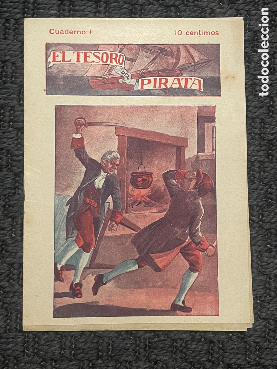 Libros antiguos: El tesoro del pirata. Cuaderno 1. R.L. Stevenson. Intonso.