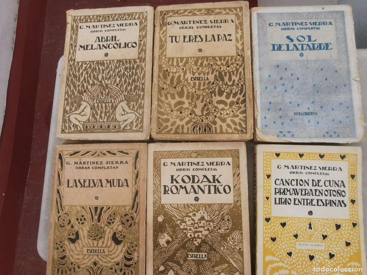 Antiquarische B&uuml;cher: Seis t&iacute;tulos de Mart&iacute;nez Sierra (Sol de la tarde, La selva muda, Tu eres la paz y Kodak romantico)