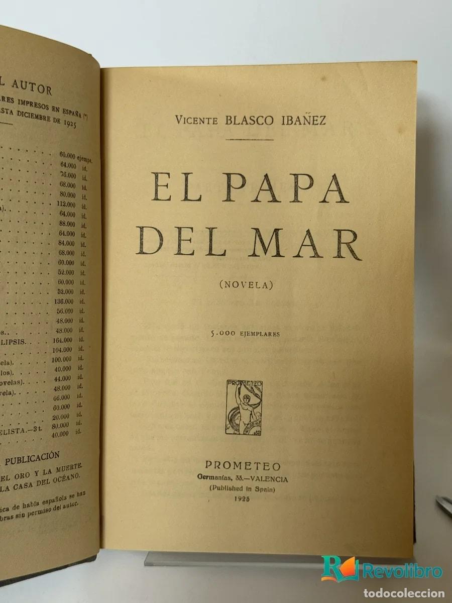 Libros antiguos: El Papa del Mar - Vicente Blasco Ib&aacute;&ntilde;ez