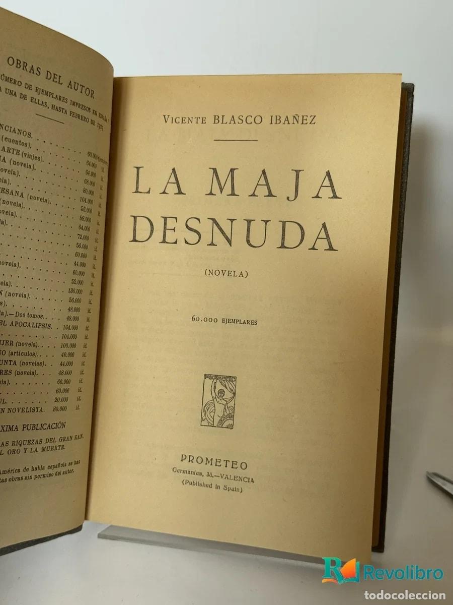 Libros antiguos: La Maja Desnuda - Vicente Blasco Ib&aacute;&ntilde;ez