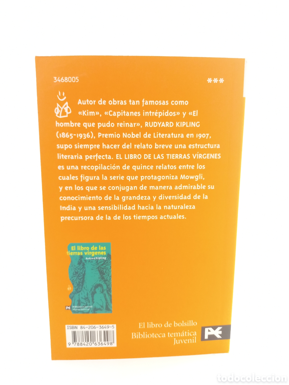 Libros antiguos: El libro de las Tierras V&iacute;rgenes. Rudyard Kipling. Alianza Editorial, 2001. - Foto 3