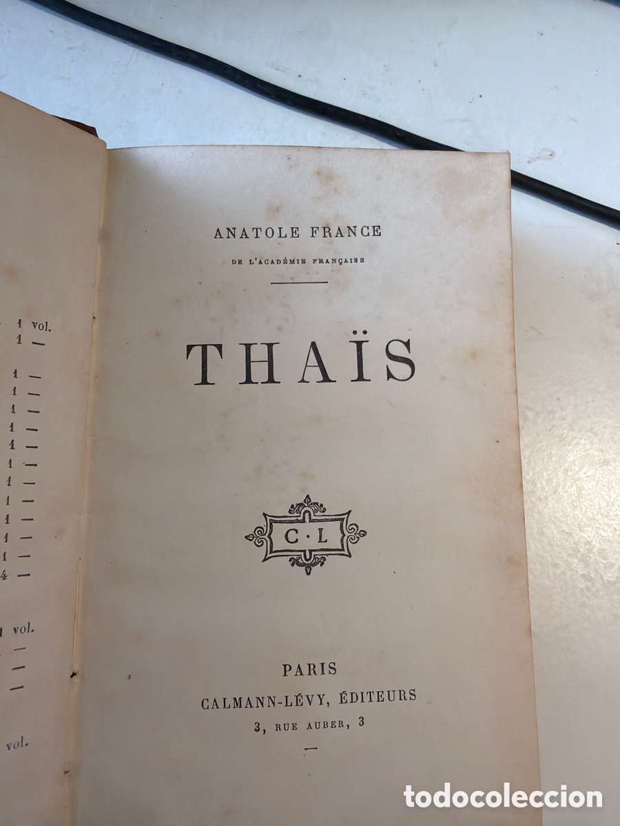 Libri antichi: ANATOLE FRANCE; &rdquo;THAIS&rdquo;.