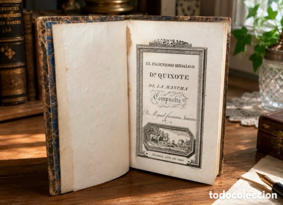 Livros antigos: Don Quijote 1840 Tomo II Grabados Originales RARO