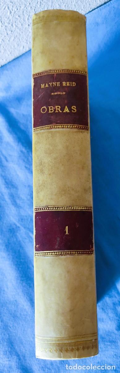 Libros antiguos: TOMO DE LAS OBRAS POR MAYNE REID A&Ntilde;O 1869