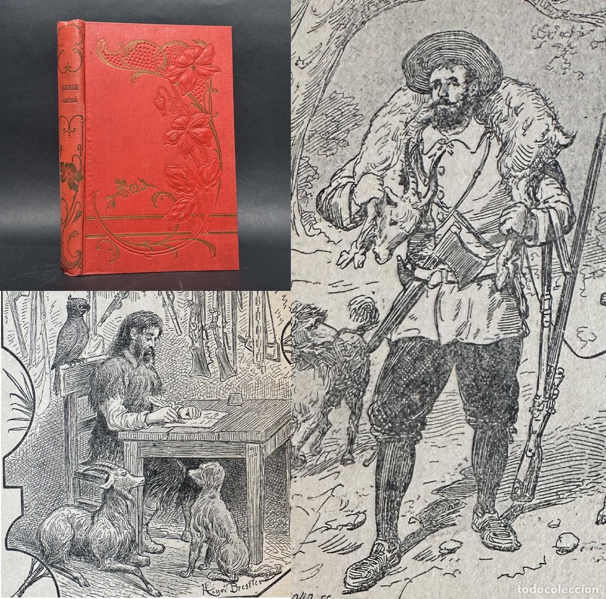 Livros antigos: ROBINSON CRUSOE - DANIEL DE FOE - 23 ILUSTRACIONES - GRABADOS