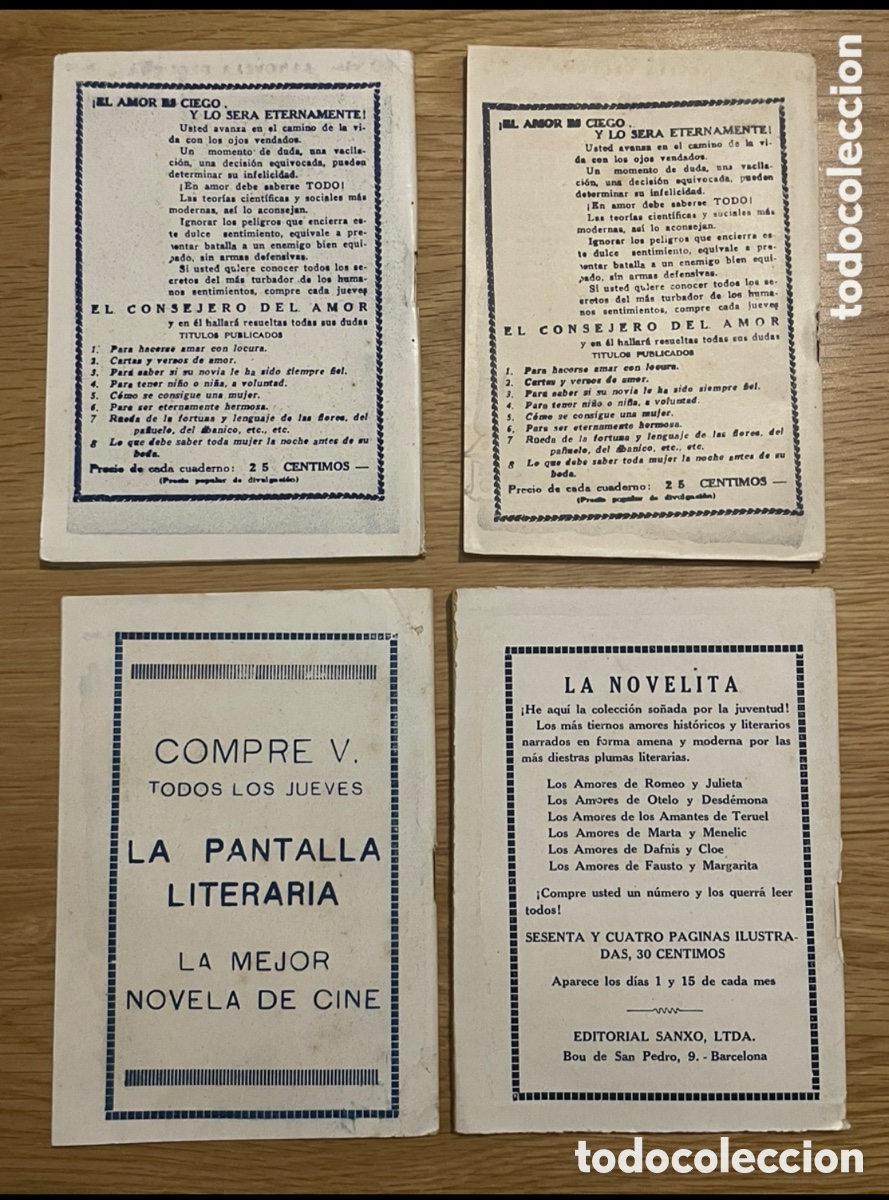 Libros antiguos: Cuatro ejemplares de la novela peque&ntilde;a. A&ntilde;o 1927. - Foto 4