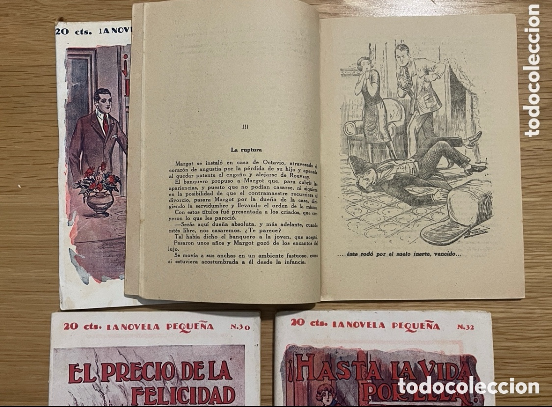 Libros antiguos: Cuatro ejemplares de la novela peque&ntilde;a. A&ntilde;o 1926. - Foto 2