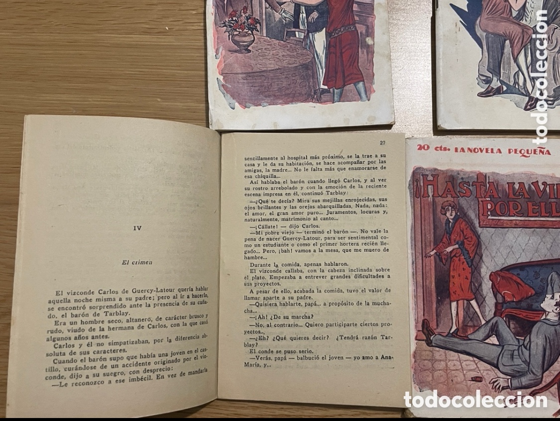 Libros antiguos: Cuatro ejemplares de la novela peque&ntilde;a. A&ntilde;o 1926. - Foto 3