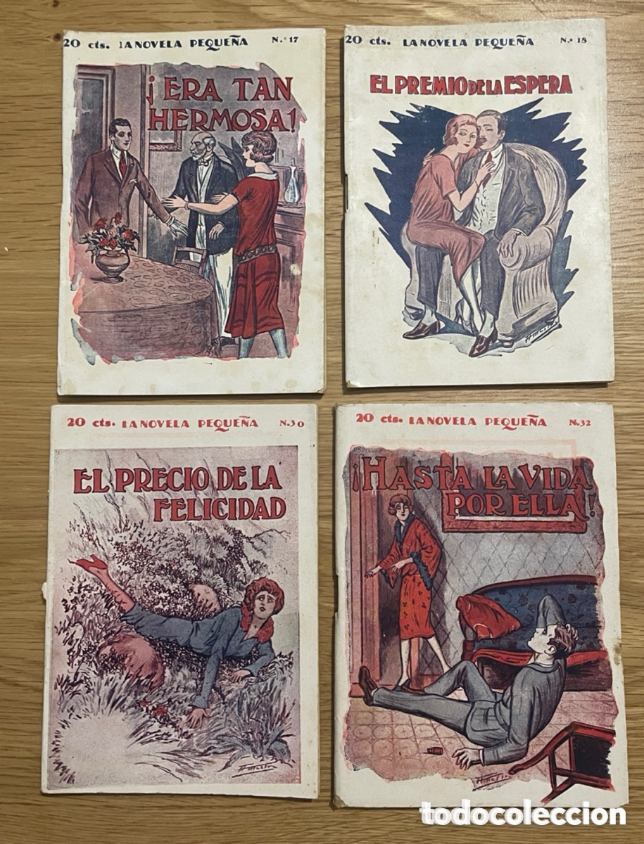 Libros antiguos: Cuatro ejemplares de la novela peque&ntilde;a. A&ntilde;o 1926.