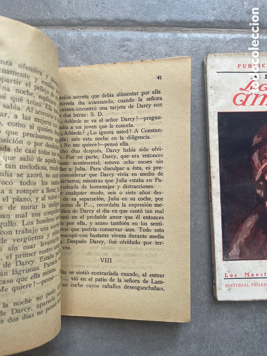 Libros antiguos: Dos ejemplares de: Los maestros de la novela. Merime&eacute; y Musset. - Foto 3