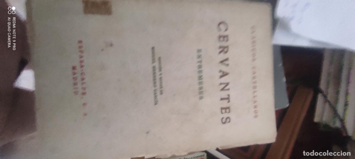 Libros antiguos: Cl&aacute;sicos Castellanos. Cervantes. Entremeses