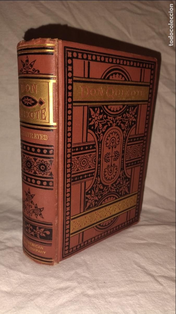 Libros antiguos: DON QUIXOTE DE LA MANCHA - NEW YORK A&Ntilde;O 1880 - BELLOS GRABADOS.