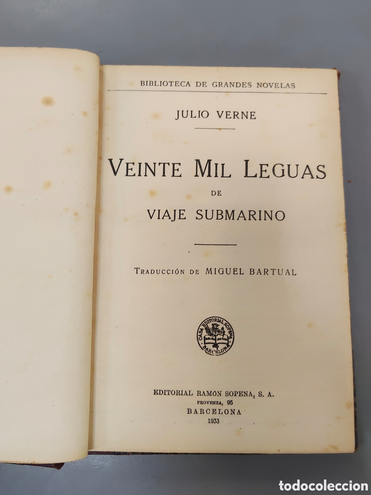 Libros antiguos: Veinte mil leguas de viaje submarino