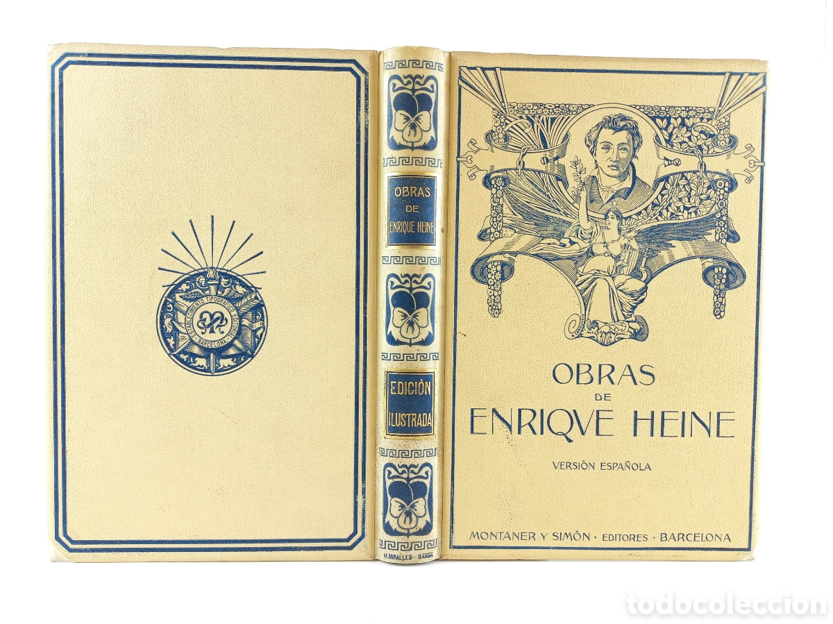 Libros antiguos: Obras de Heine. Montaner y Simon Editores, 1914. Ilustrado.
