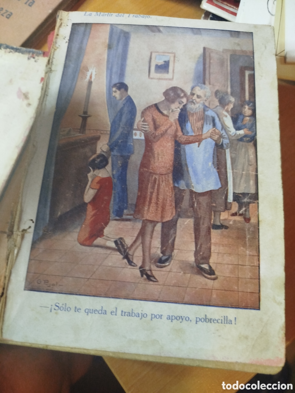 Libros antiguos: La m&aacute;rtir del trabajo. Libro gordo - Foto 2