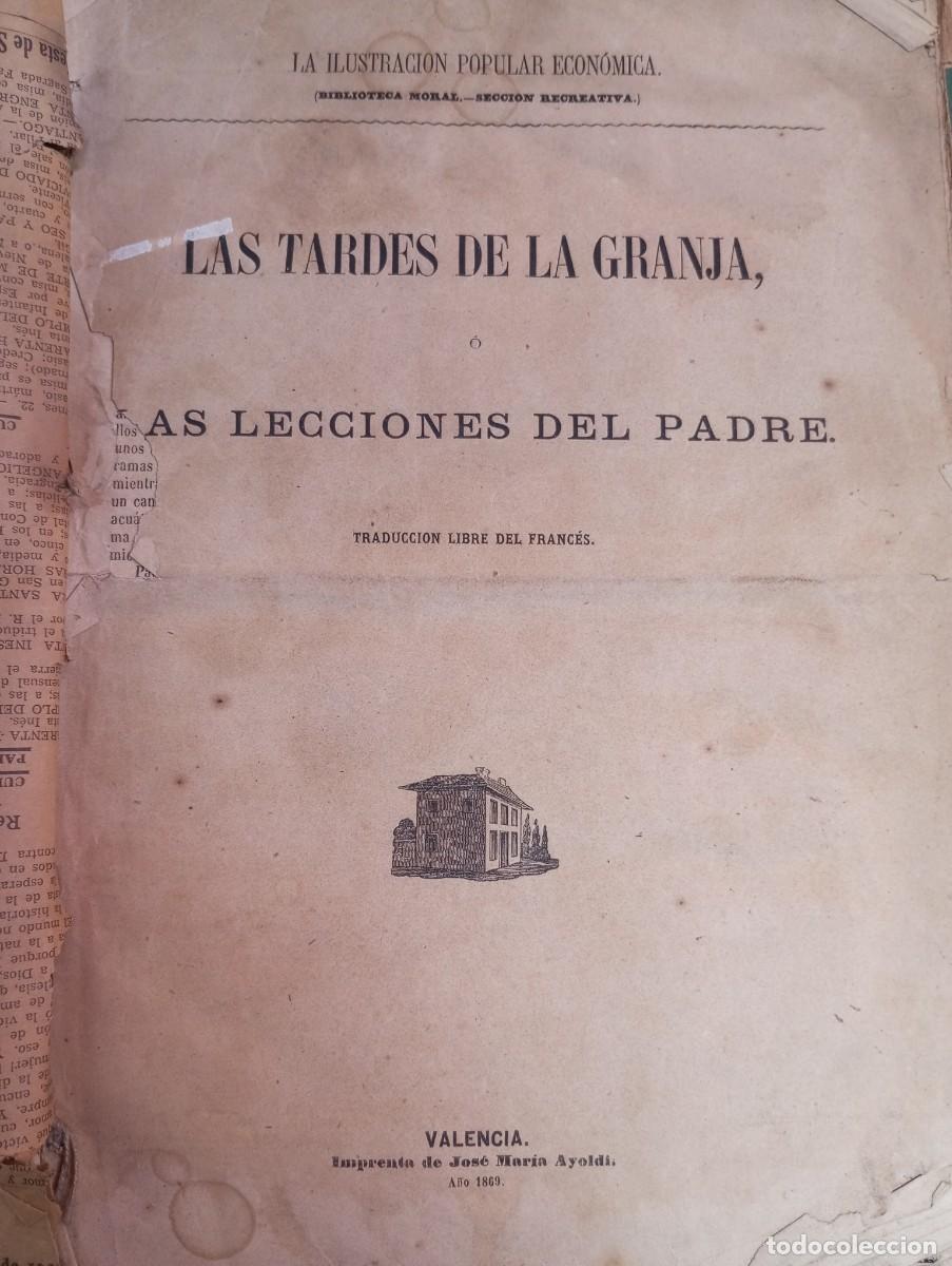 Libros antiguos: LAS TARDES DE LA GRANJA, 1869, PRIMERA EDICI&Oacute;N. VER FOTOS Y DESCRIPCI&Oacute;N