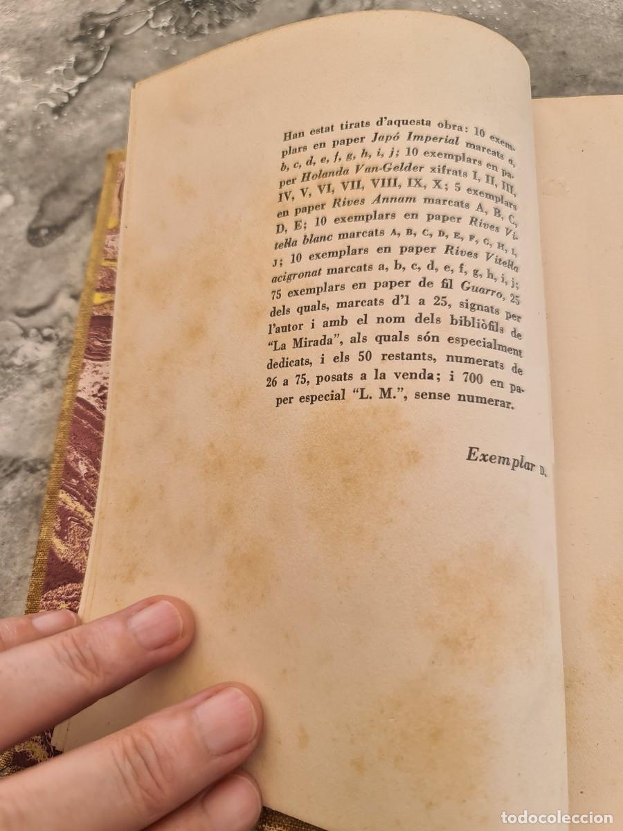 Libros antiguos: Vals, 1935. Francesc Trabal. Ediciones La Mirada. Proa. Barcelona. Ejemplar D. - Foto 4