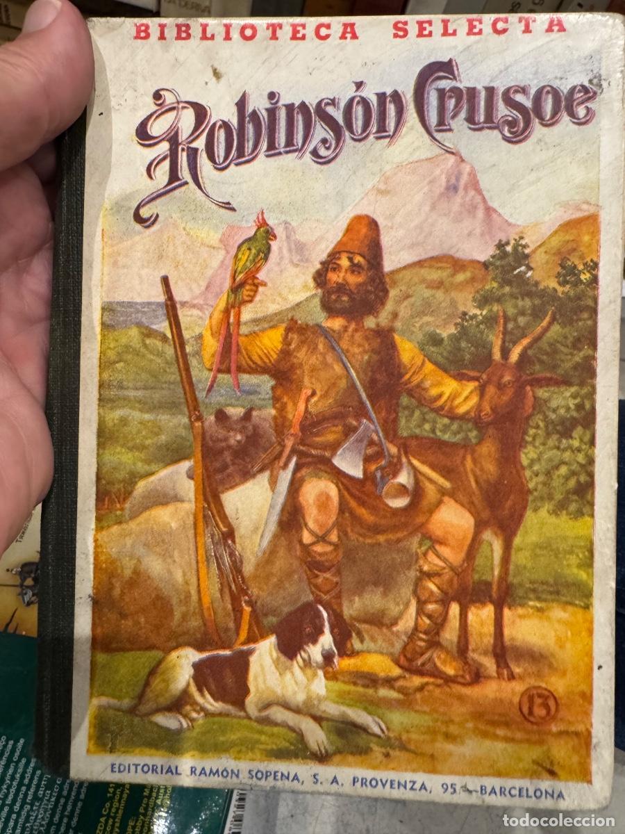 Libros antiguos: Robinson Crusoe biblioteca R. sopena