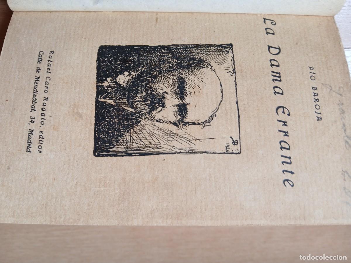 Libros antiguos: La dama errante, P&iacute;o Baroja - Foto 2