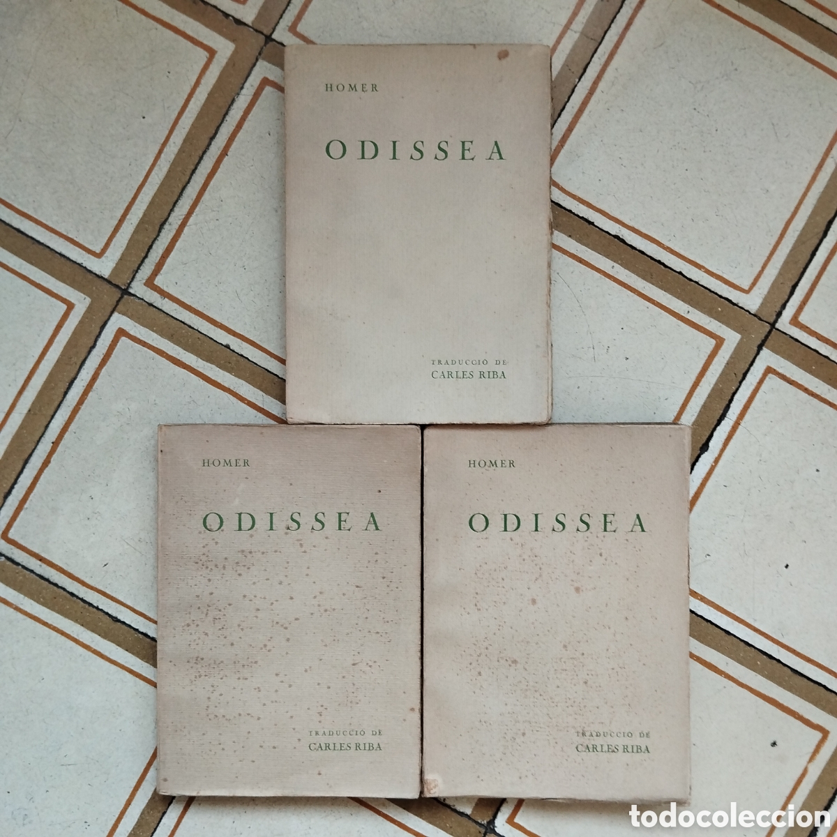 Libros antiguos: PAPER DE FIL HOMER ODISSEA CARLES RIBA EDITORIAL CATALANA 3 VOLUMS