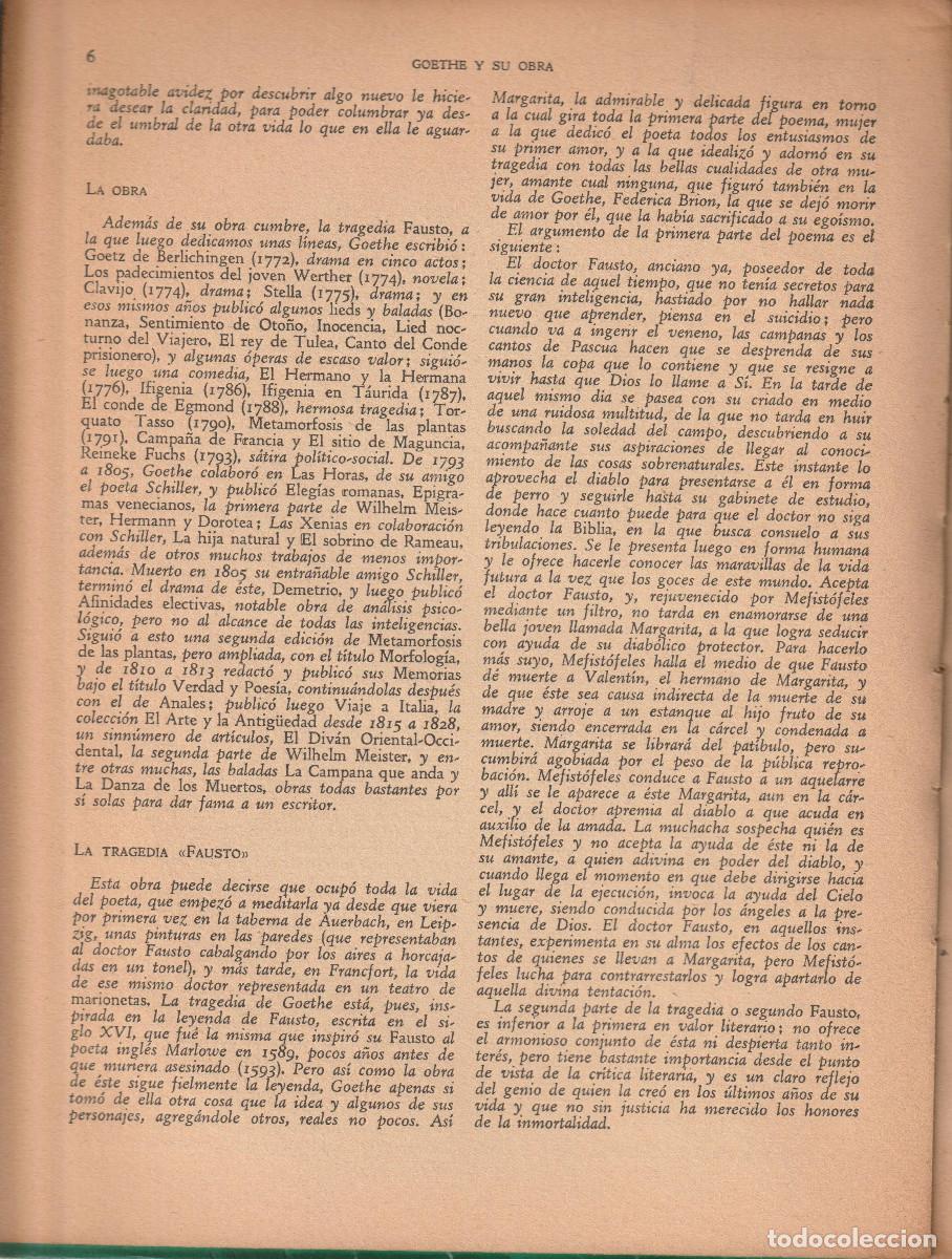 Libros antiguos: Fausto, J. W. Goethe - Foto 4