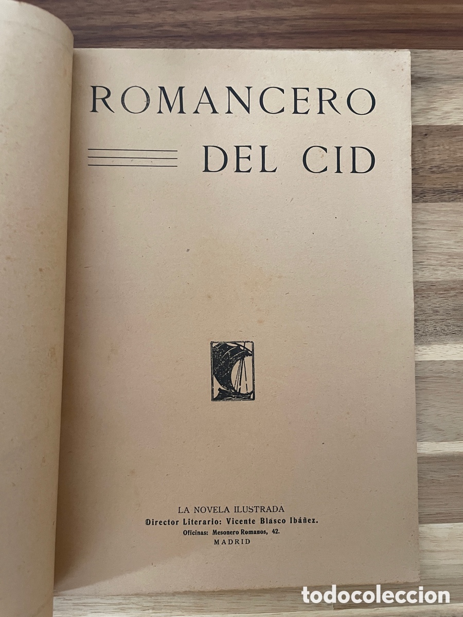Libros antiguos: Romancero del Cid. La novela ilustrada. N&uacute;mero 254. - Foto 2