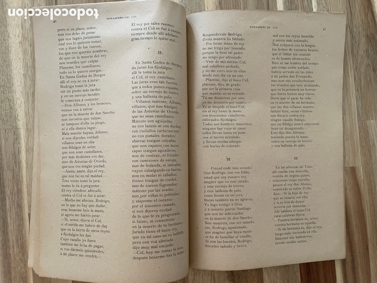 Libros antiguos: Romancero del Cid. La novela ilustrada. N&uacute;mero 254. - Foto 3