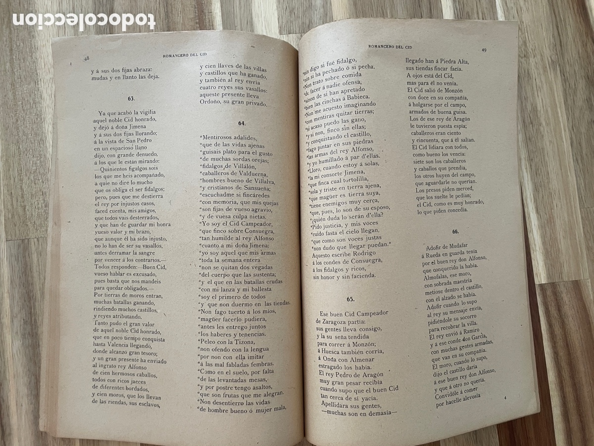 Libros antiguos: Romancero del Cid. La novela ilustrada. N&uacute;mero 254. - Foto 4