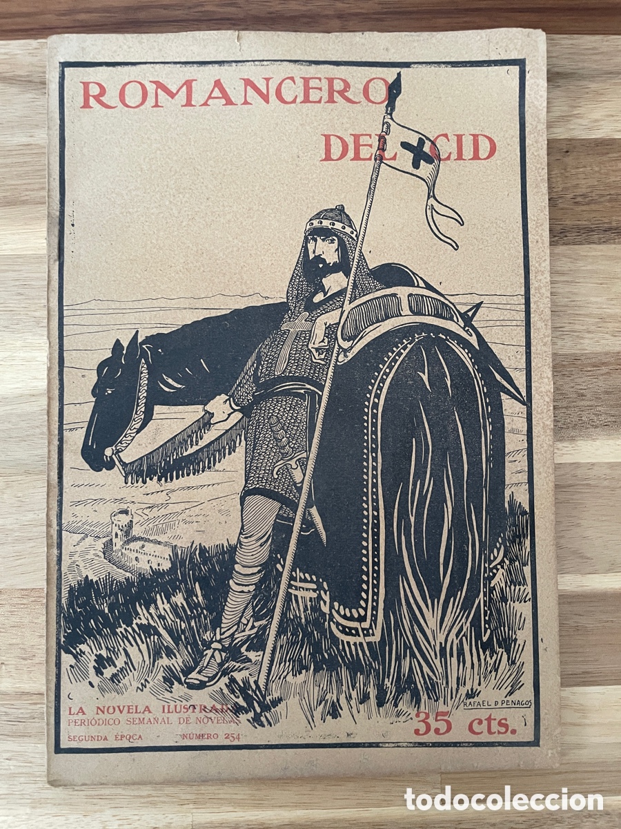 Libros antiguos: Romancero del Cid. La novela ilustrada. N&uacute;mero 254.