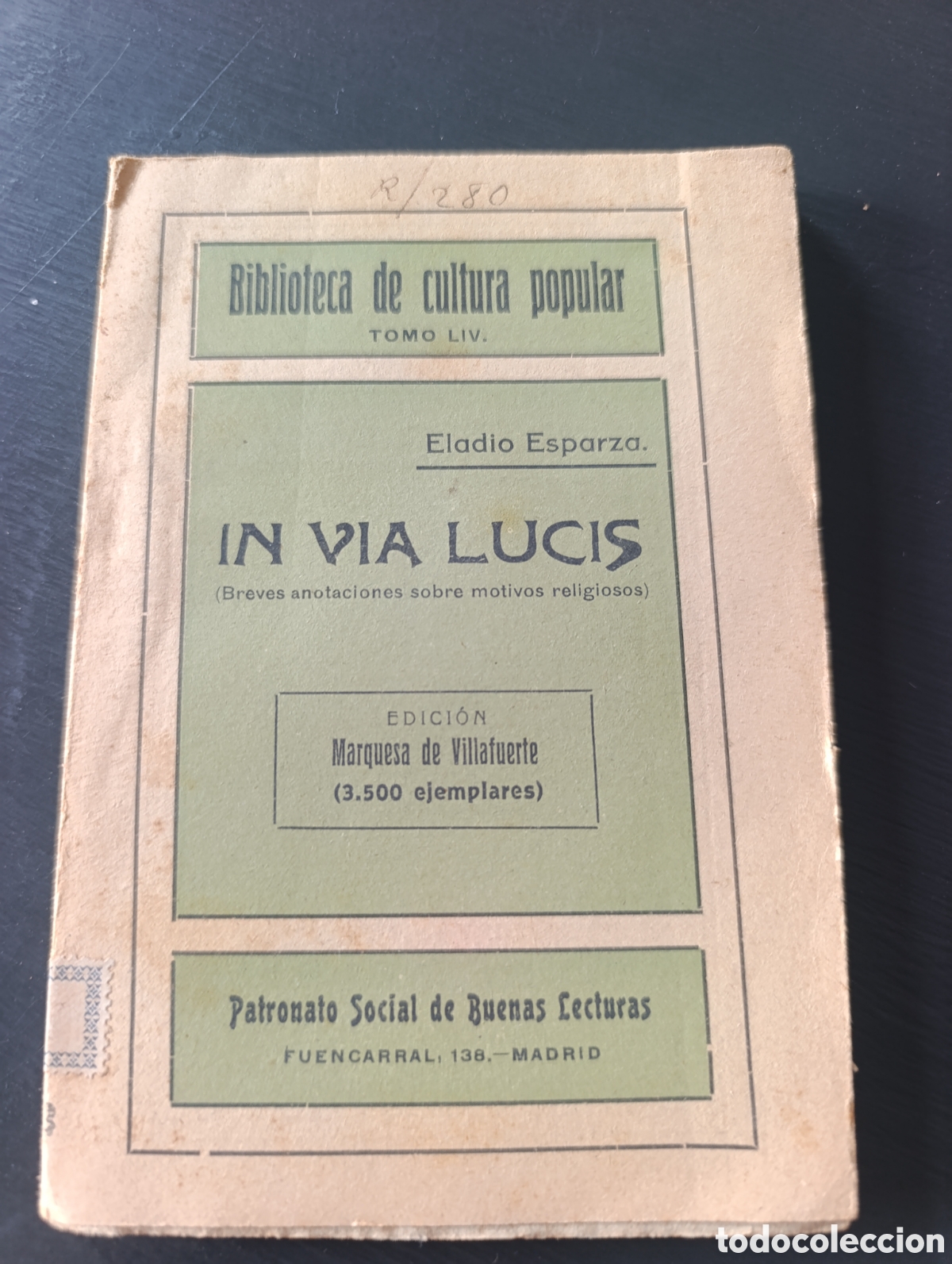 Libros antiguos: In Via Lucis. Eladio Esparza