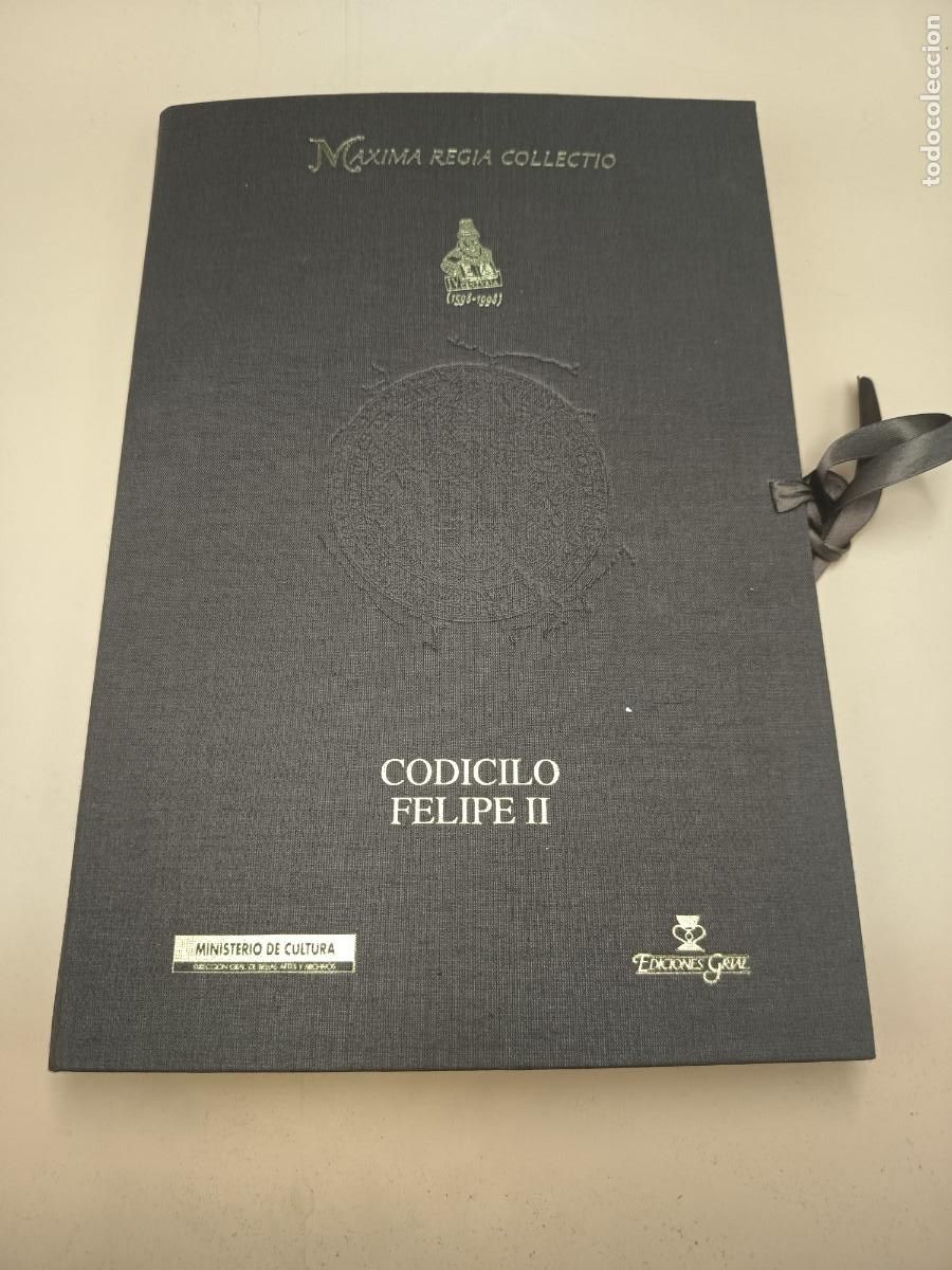 Libros antiguos: CODICILIO DE FELIPE II FACSIMIL DE EDCIONES GRIAL