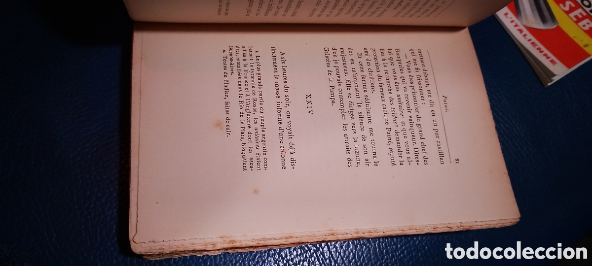 Libros antiguos: Libro antiguo en franc&eacute;s, pa&iuml;ne - Foto 3